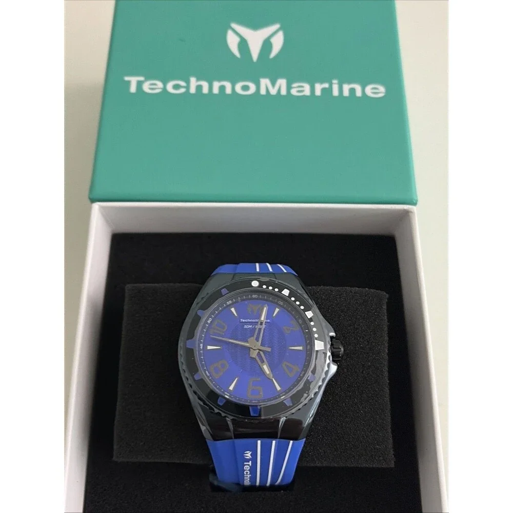 Invicta TechnoMarine Racing Legends Watch 44mm Blue White Quartz TM-525012 NEW